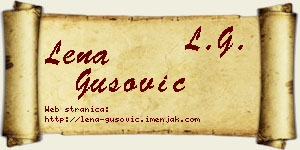 Lena Gušović vizit kartica